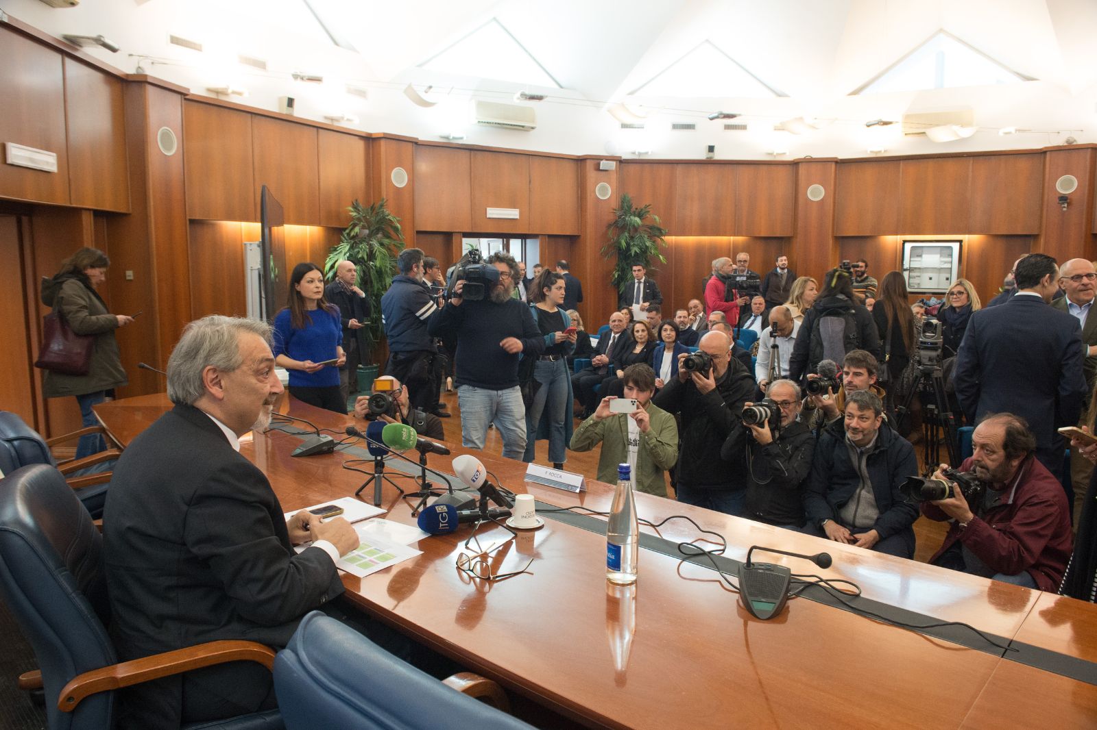 il Presidente Francesco Rocca con gli assessori Angelilli e Righini