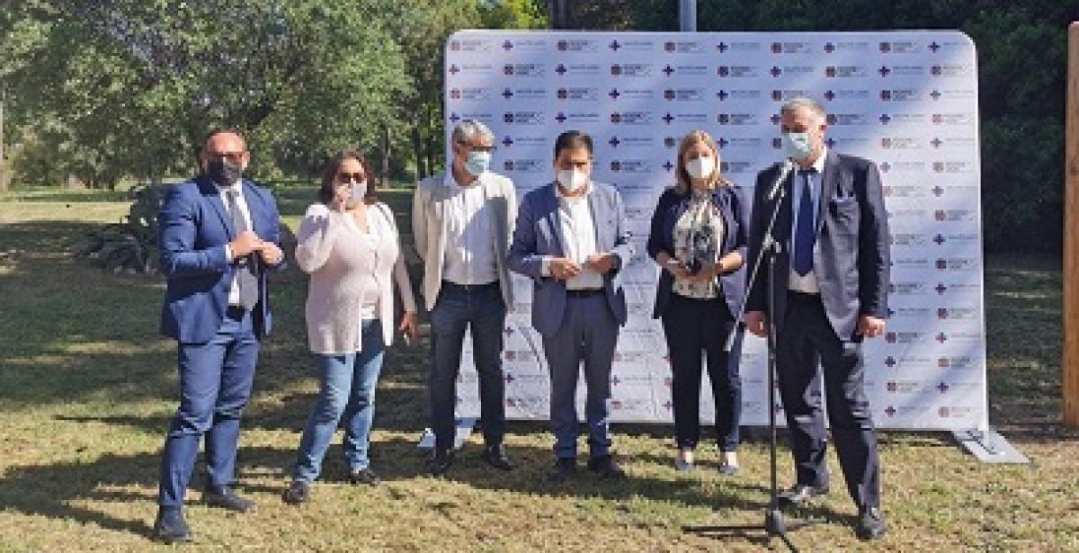 Inaugurato "Bosco del Respiro" in memoria delle vittime Covid al Pertini