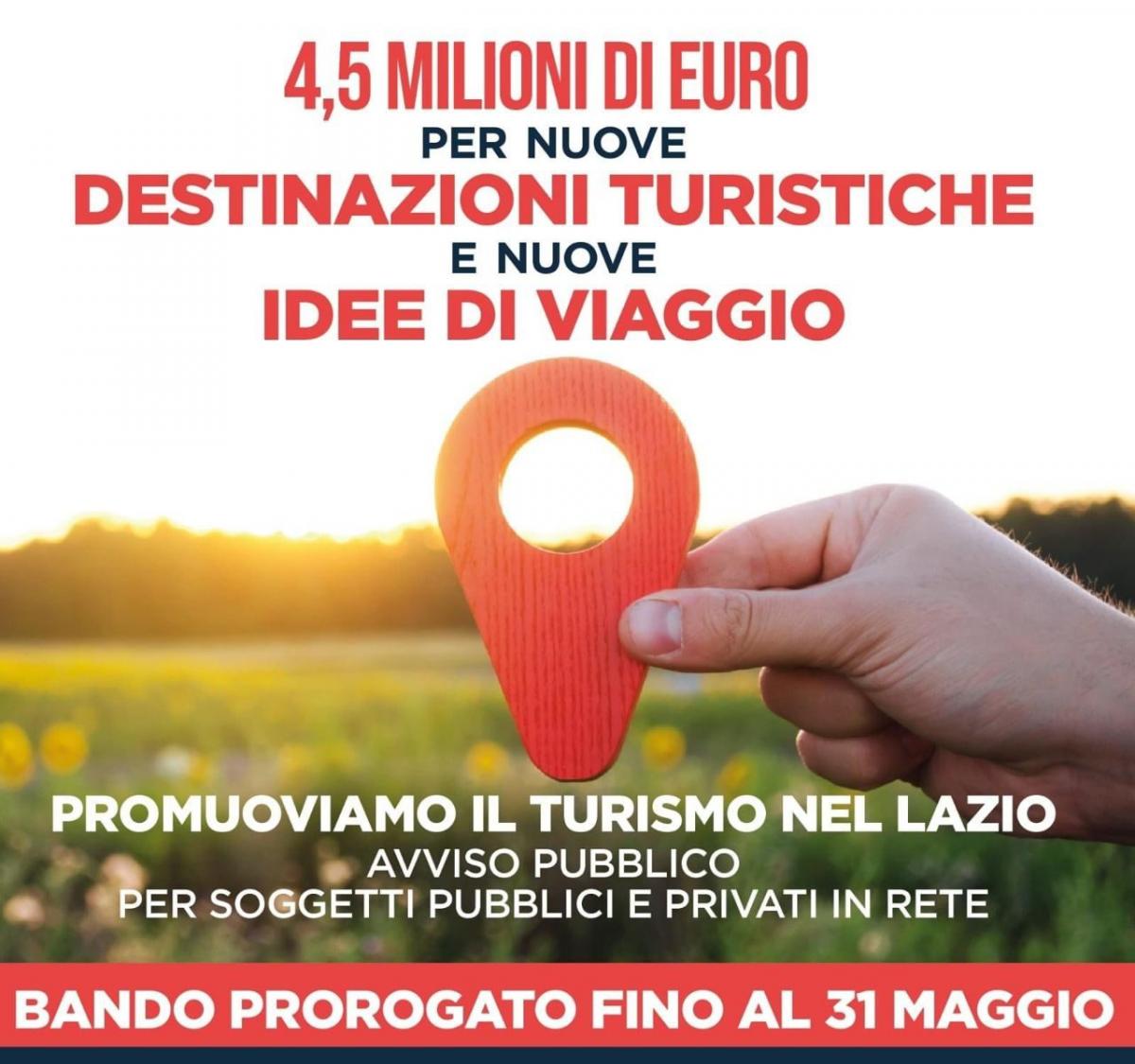 Proroga Bando Turismo 31 maggio 