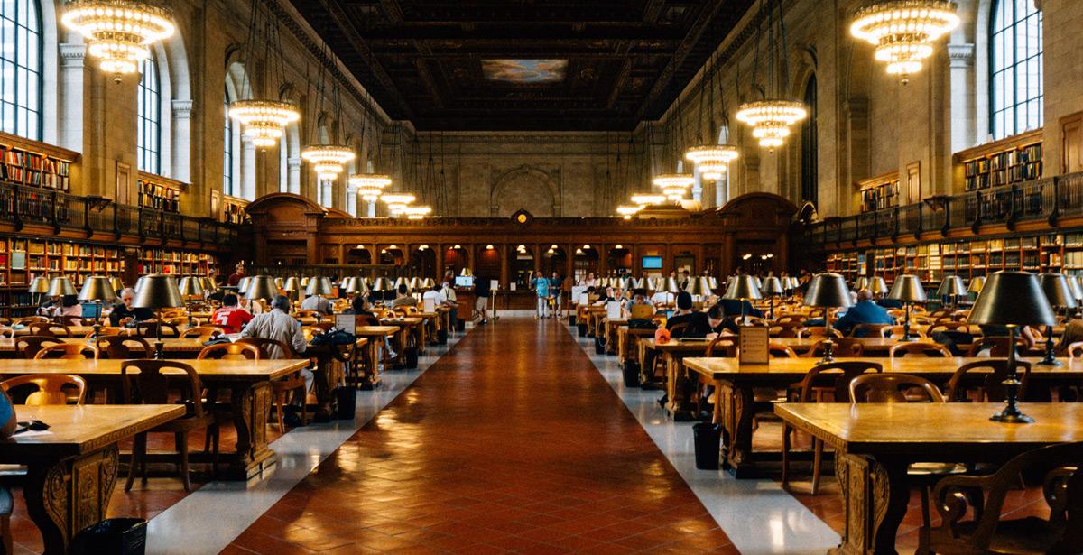 Persone in biblioteca - Foto di thepaintercat da Adobe Stock