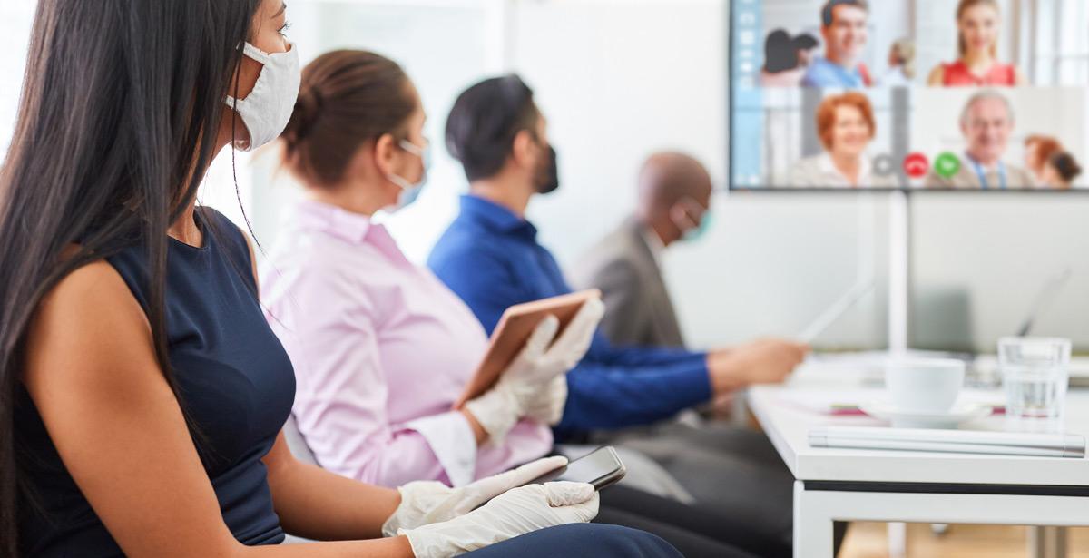 Riunione in videoconferenza - Foto di Robert Kneschke da Adobe Stock