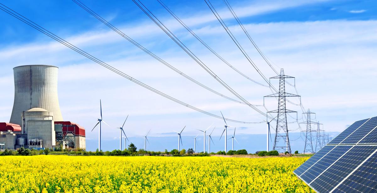 Diversi sistemi di produzione energetica - Foto di photlook da Adobe Stock