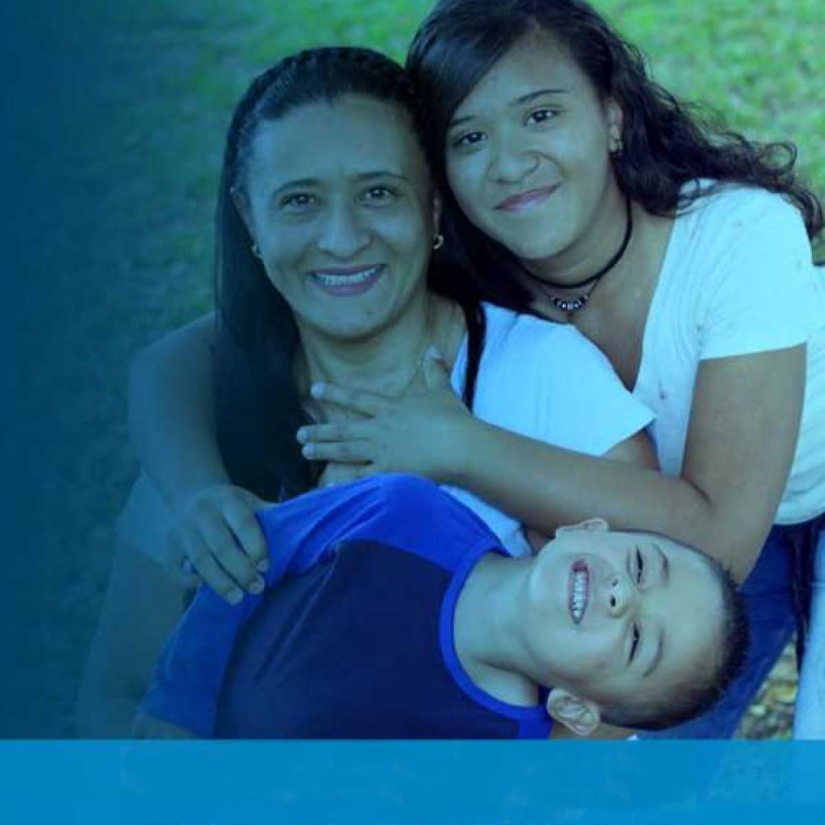 banner sostegno - donna con figli