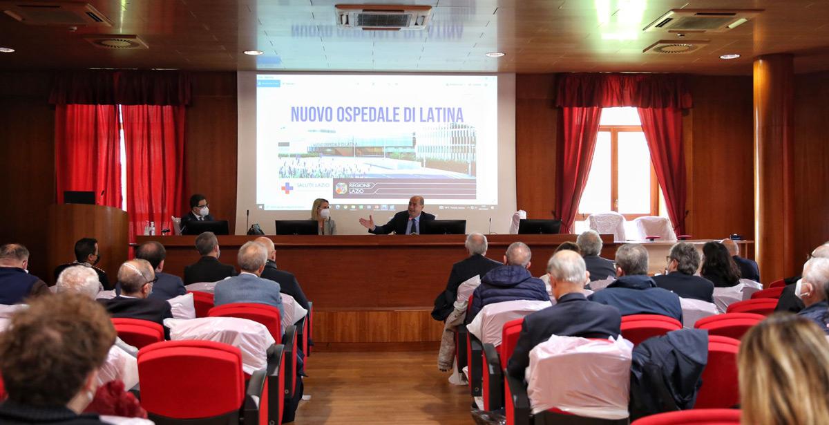 Conferenza stampa presentazione nuovo ospedale di Latina