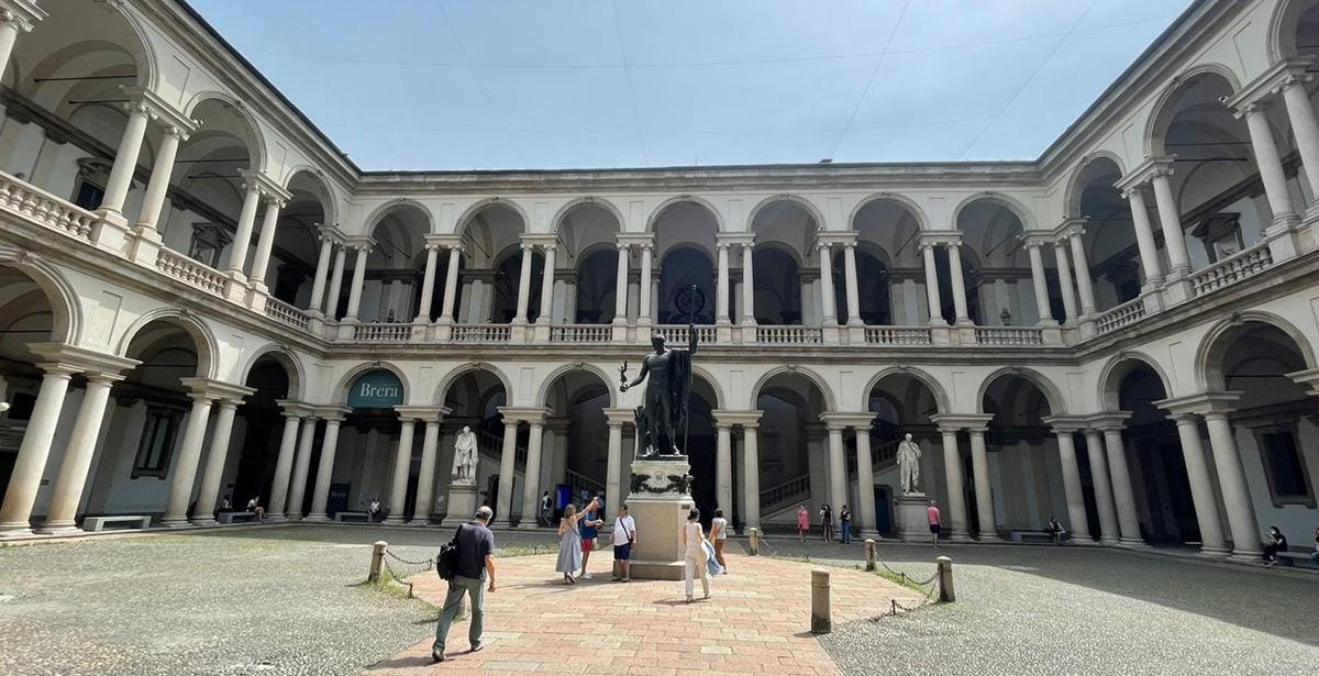 Cortile interno dell'Accademia di Belle Arti di Frosinone - Foto dalla pagina Facebook dell'Accademia