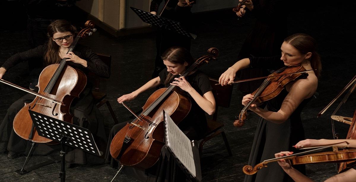Foto di cottonbro studio: https://www.pexels.com/it-it/foto/donne-giocando-musica-orchestra-7097459/