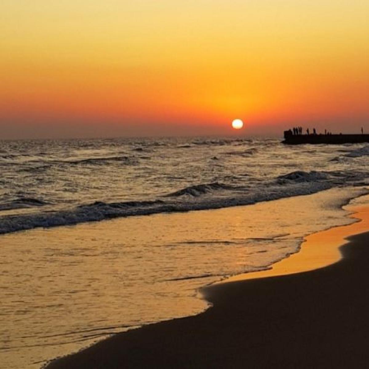 Spiaggia tramonto