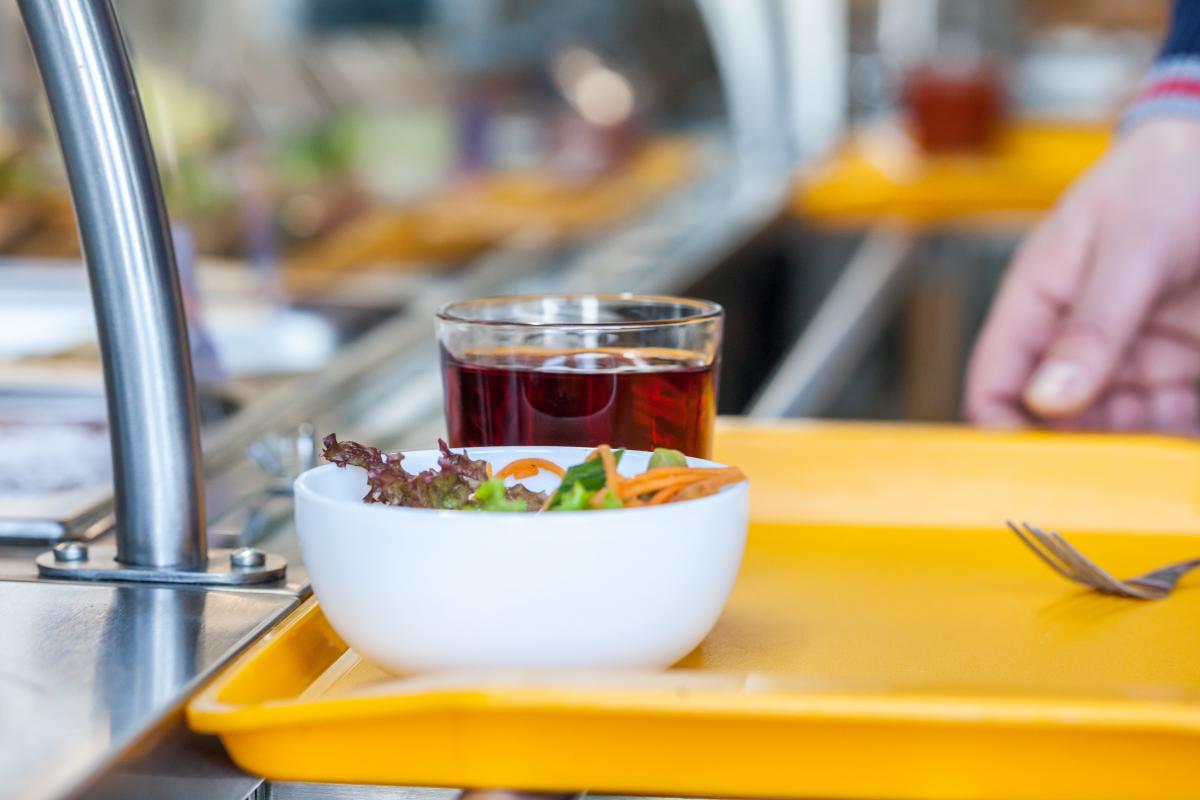 Banco mensa - Foto di Julia Filirovska: https://www.pexels.com/it-it/foto/insalata-ristorante-persona-mano-7140280/