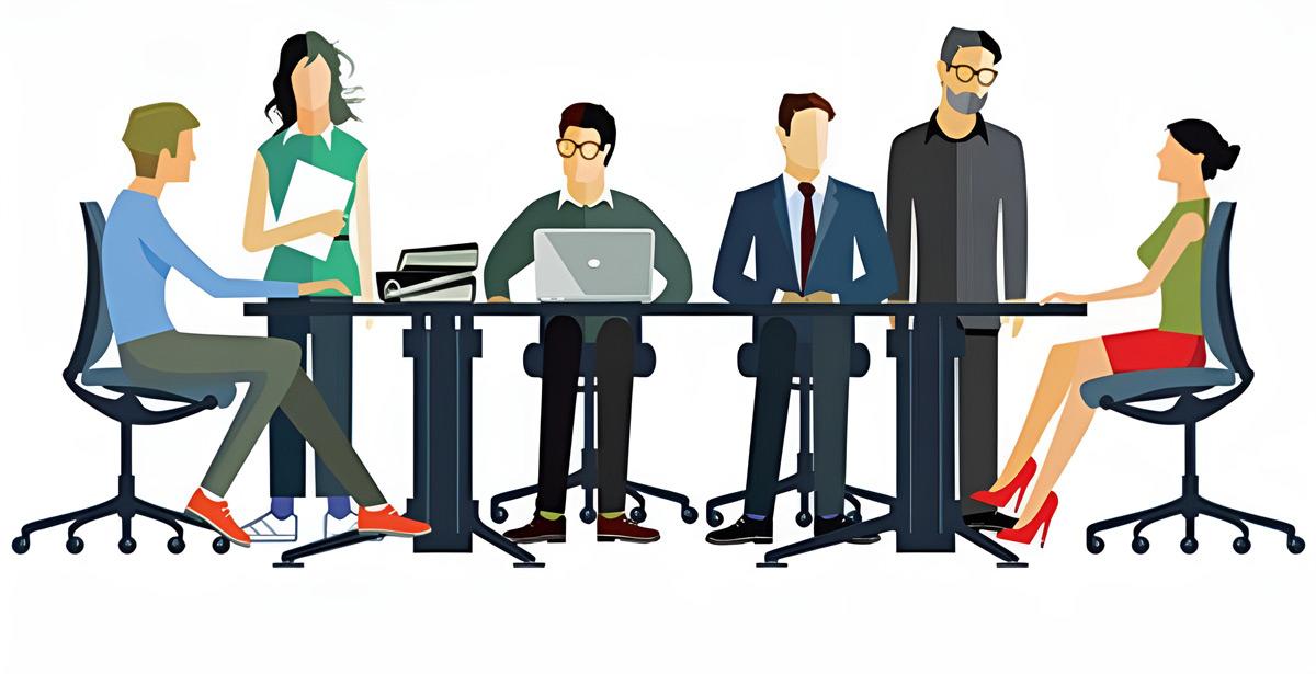 illustrazione riunione di lavoro