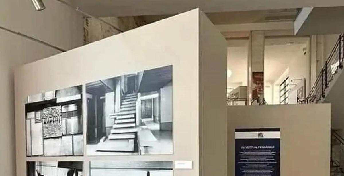 Particolare della mostra "Lo Stile di Olivetti" al WeGil - Foto di Pagina Facebook WeGil